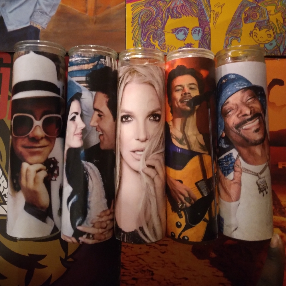 Custom Rock n Roll candles